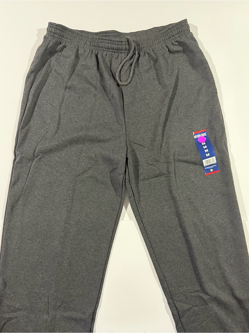 Men's Charcoal Drawstring Joggers - Grey